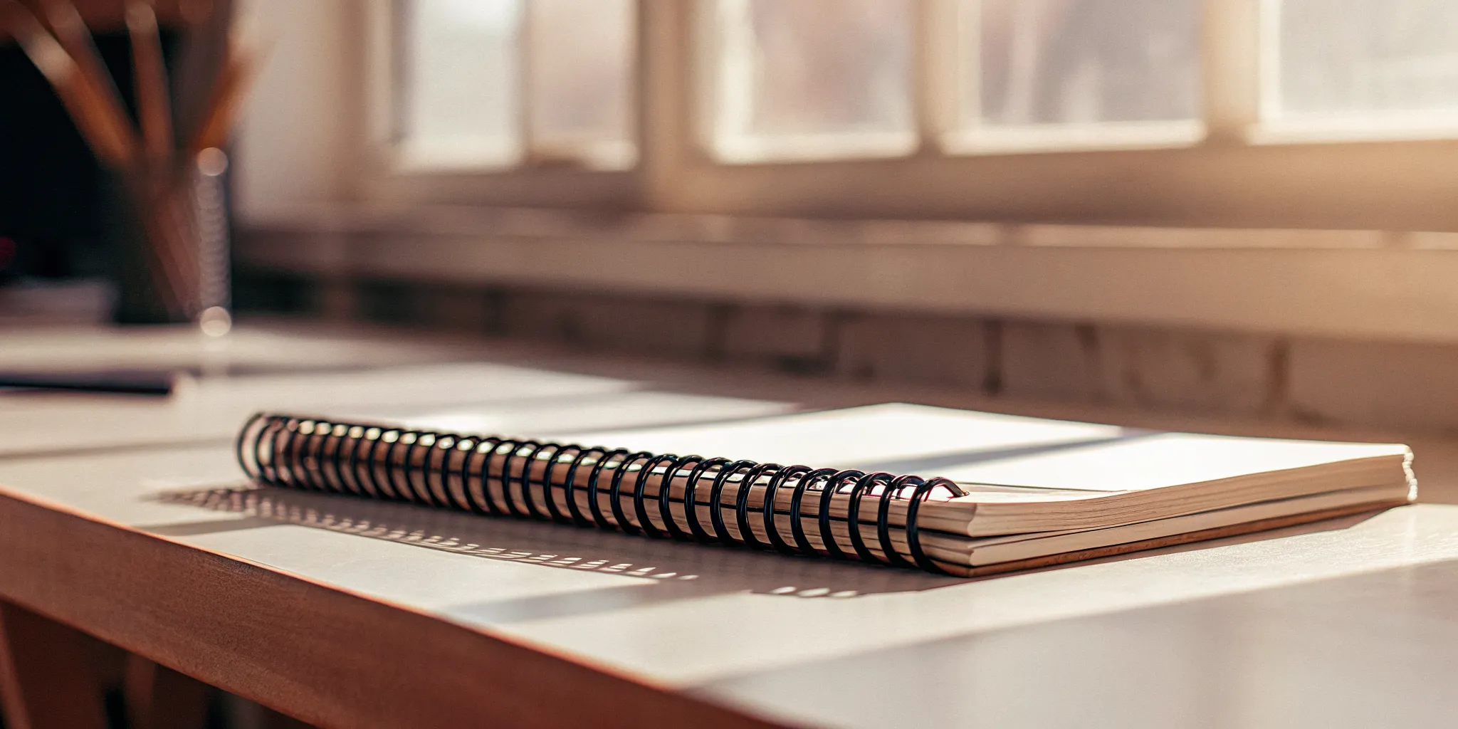 A printed training manual with spiral binding laying flat on a desk.